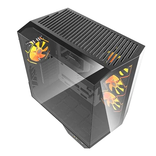 darkFlash DY470 Black ATX RGB - vue 2