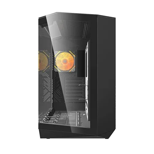 darkFlash DY470 Black ATX RGB - vue 5