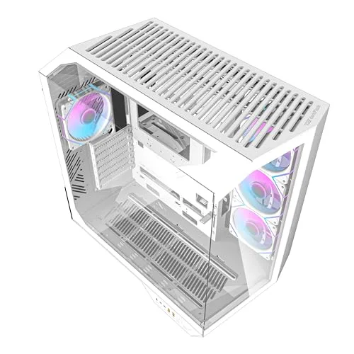 darkFlash DY470 White ATX RGB - vue 2