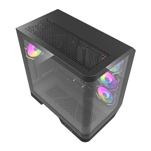 darkFlash DY570 Black ATX RGB - vue 6