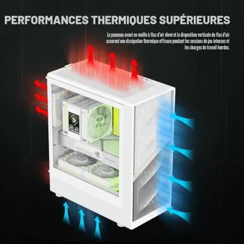 GameMax AERIS 330 MW mATX RGB - vue 5