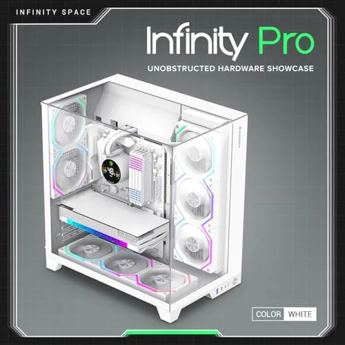 GameMax Infinity Pro ATX RGB White - vue 2
