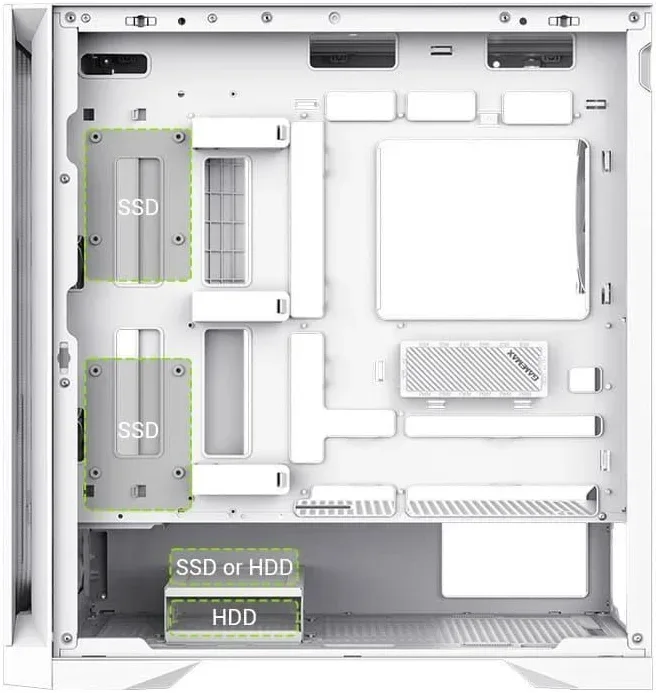 GameMax Leader 2 WH ATX RGB - vue 4