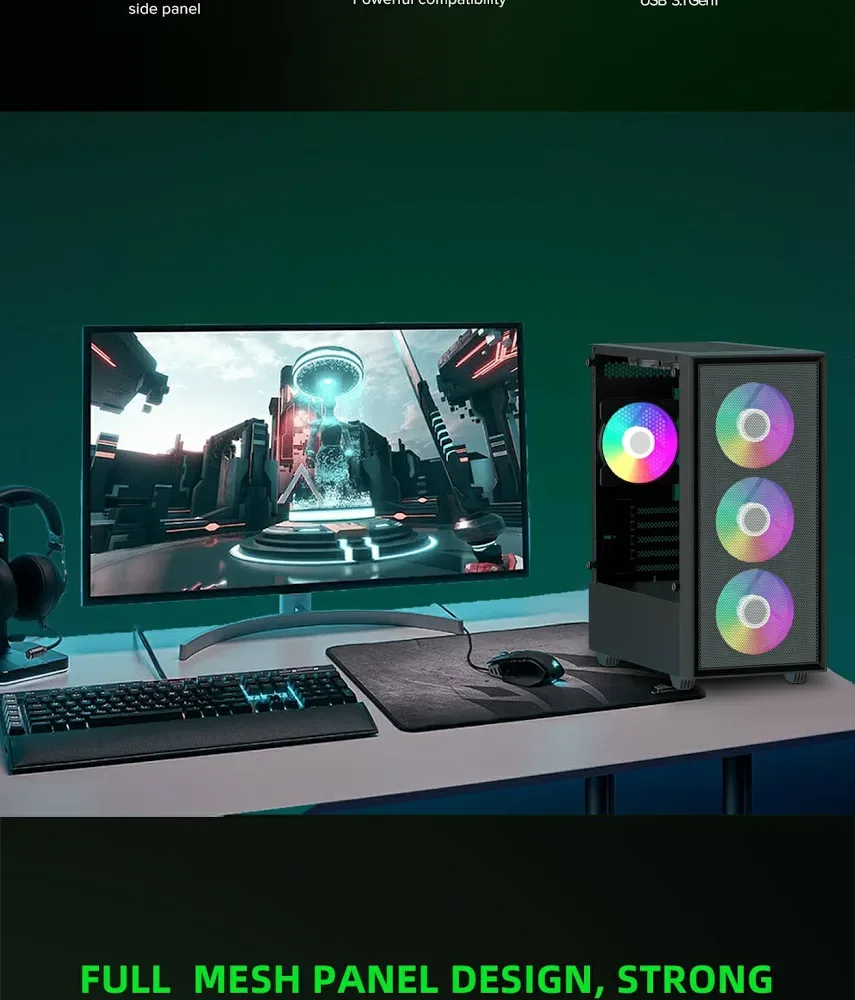 GameMax Storm BK mATX RGB - vue 5