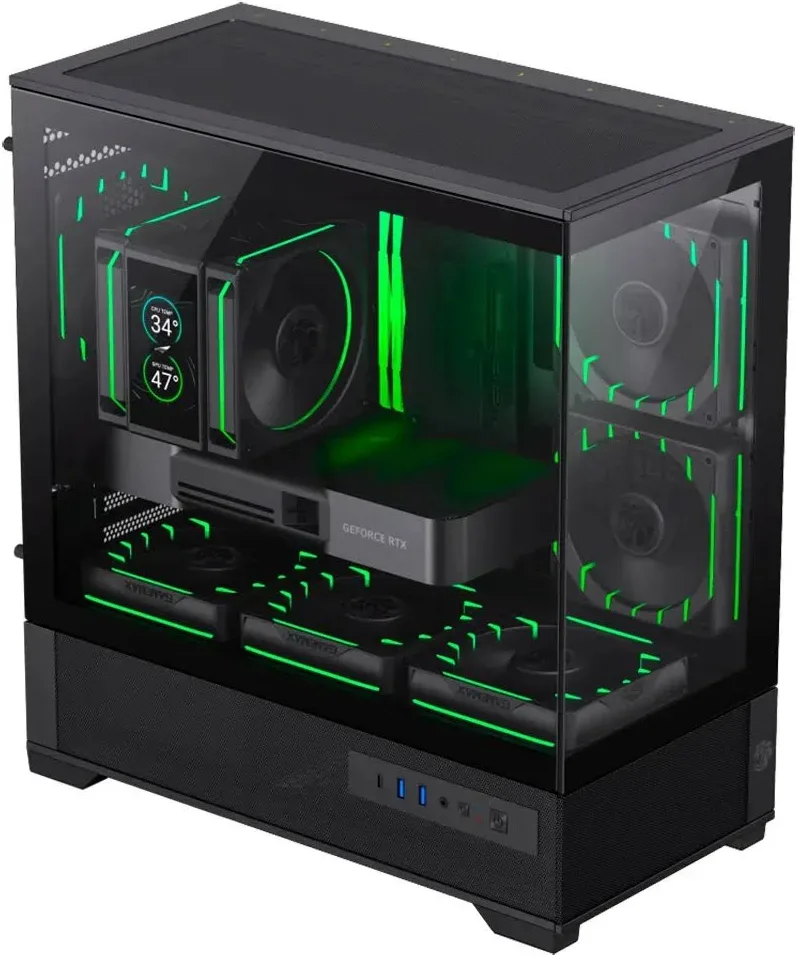 GameMax Vista 2 mATX Black - vue 2