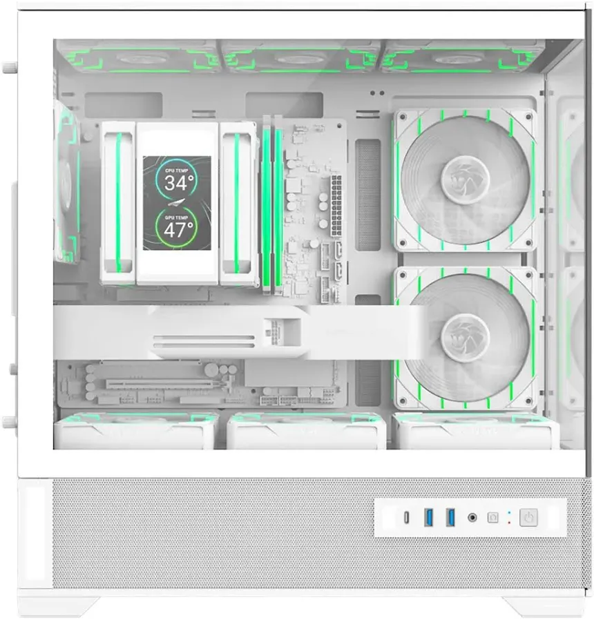 GameMax Vista 2 mATX RGB White - vue 4