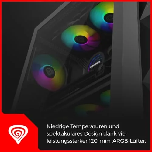 GENESIS Diaxid 605 mATX RGB - vue 4