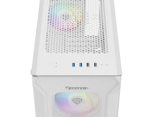 Genesis Irid 505 V2 mATX RGB White - vue 8