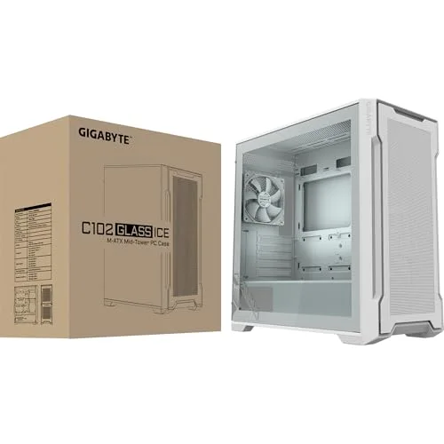 Gigabyte C102 Glass ATX White - vue 8