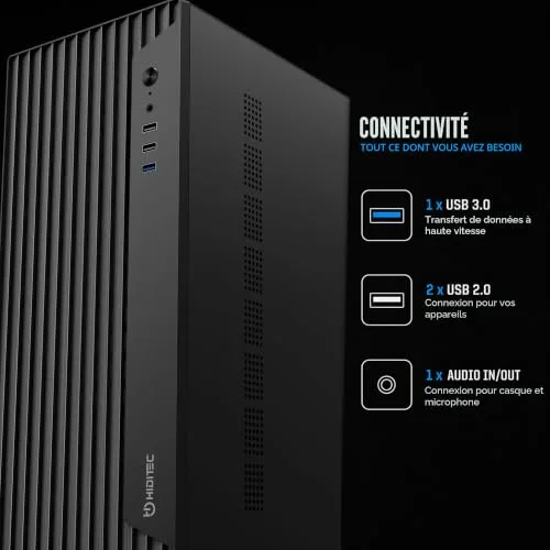 Hiditec Blok Midi Tower ATX - vue 3