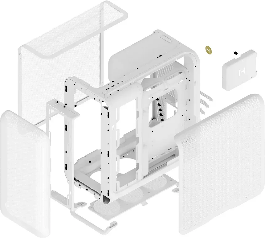 HYTE X50 Air mATX - vue 3