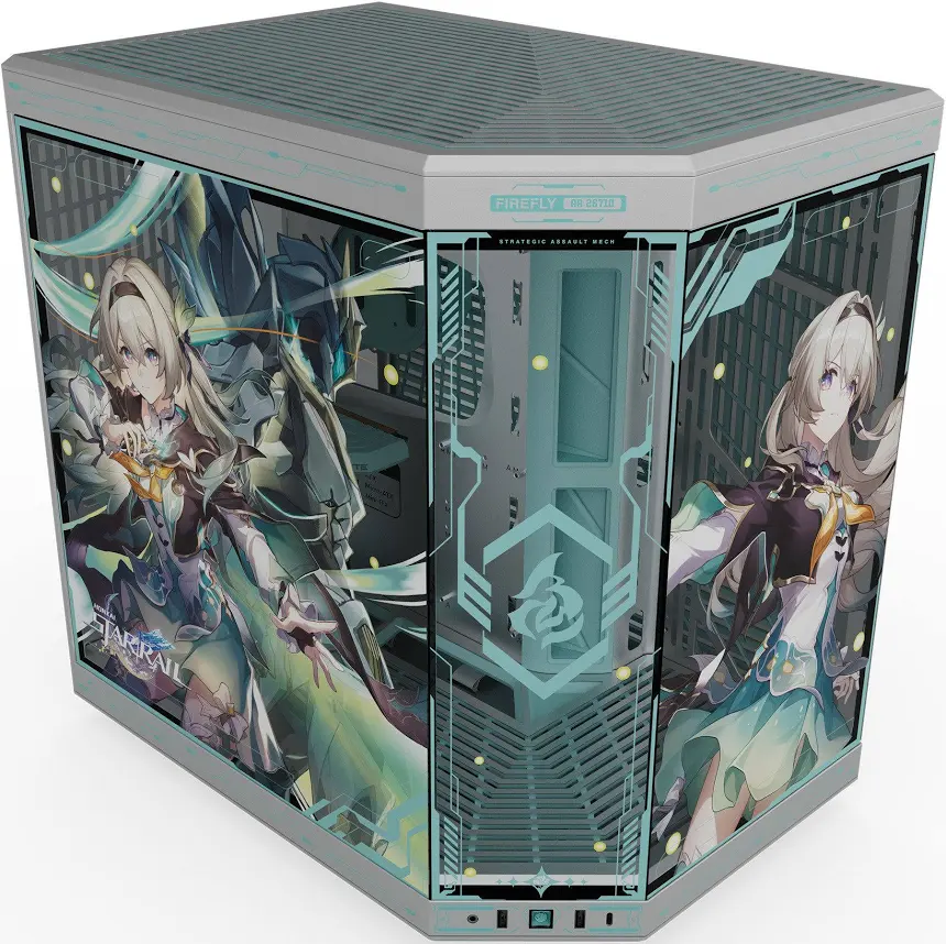 HYTE Y70 Firefly Edition mATX - vue 3