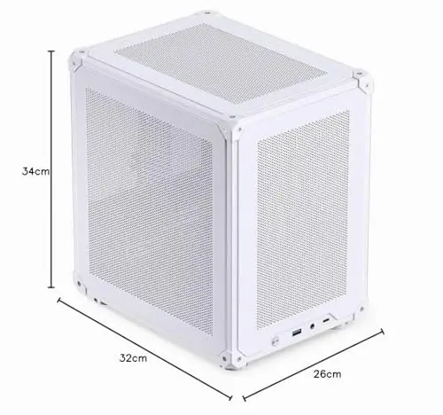 Jonsbo C6 Mini Tower mATX White - vue 2