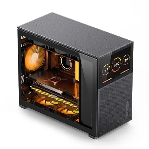Jonsbo D31 Mesh mATX Black - vue 3