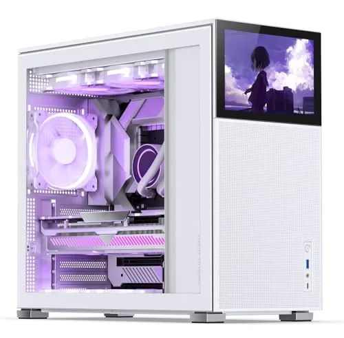 Jonsbo D41 MESH White mATX - vue 3