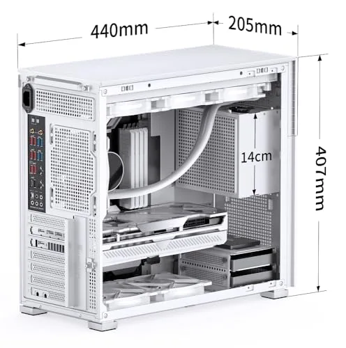 Jonsbo D41 MESH White mATX - vue 4