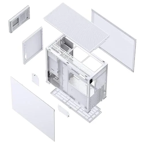 Jonsbo D41 MESH White mATX - vue 5