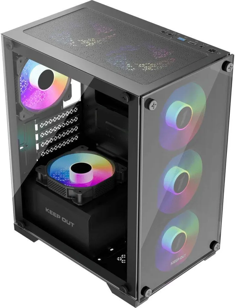 Keep Out XC-201 mATX RGB - vue 3