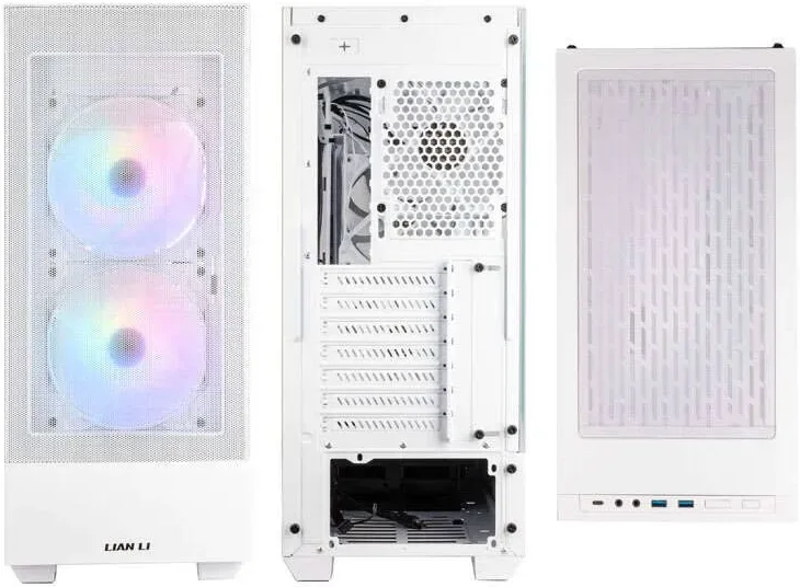 Lian-Li Lancool 205 Mesh mATX White - vue 3