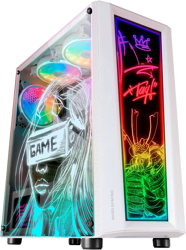 Mars Gaming MC-ART FRGB ATX RGB White - vue 2