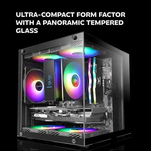 Mars Gaming MC-Cube mATX RGB - vue 2