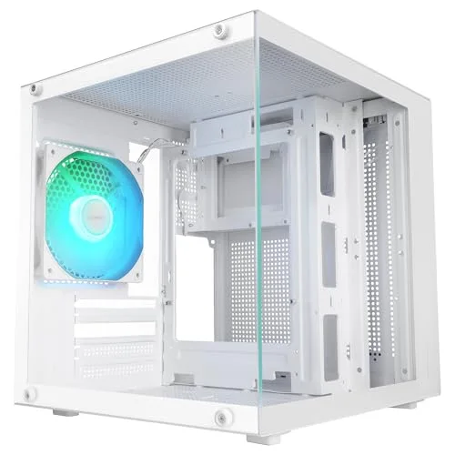 Mars Gaming MC-CUBE mATX RGB White