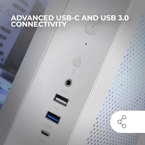 Mars Gaming Mc-Curv ATX White - vue 5