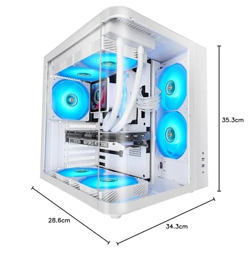 Mars Gaming Mc-Curv ATX White - vue 7