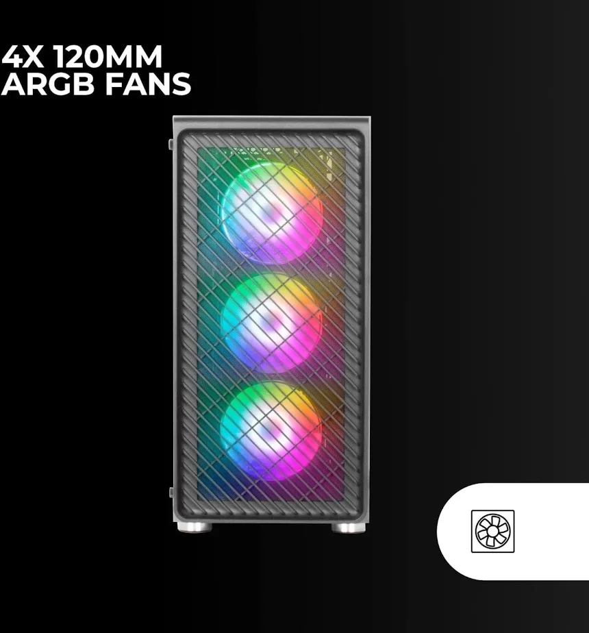 Mars Gaming MC-F ARGB ATX RGB - vue 5