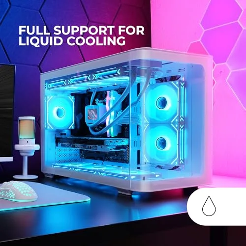 Mars Gaming MC-FUSIONM mATX White - vue 4