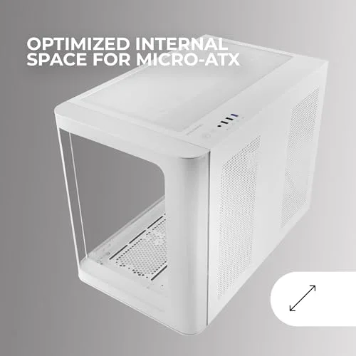 Mars Gaming MC-FUSIONM mATX White - vue 5