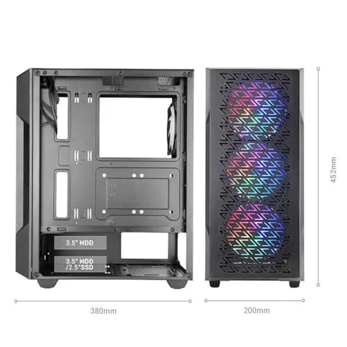Mars Gaming MC-GEO ATX RGB - vue 3