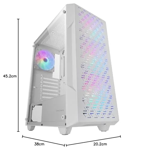 Mars Gaming MC-GEO ATX RGB White - vue 8