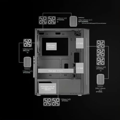 Mars Gaming MC-iPRO ATX - vue 6