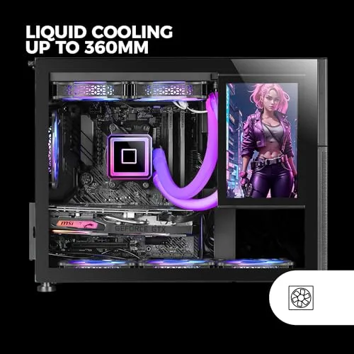 Mars Gaming MC-LCD mATX RGB - vue 4