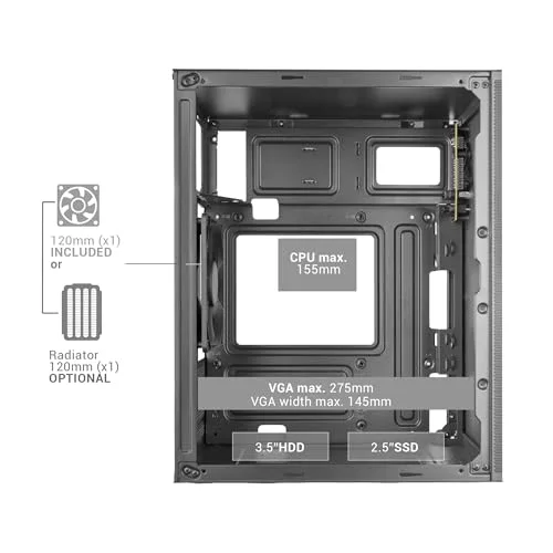Mars Gaming MC-MESHPRO mATX - vue 4