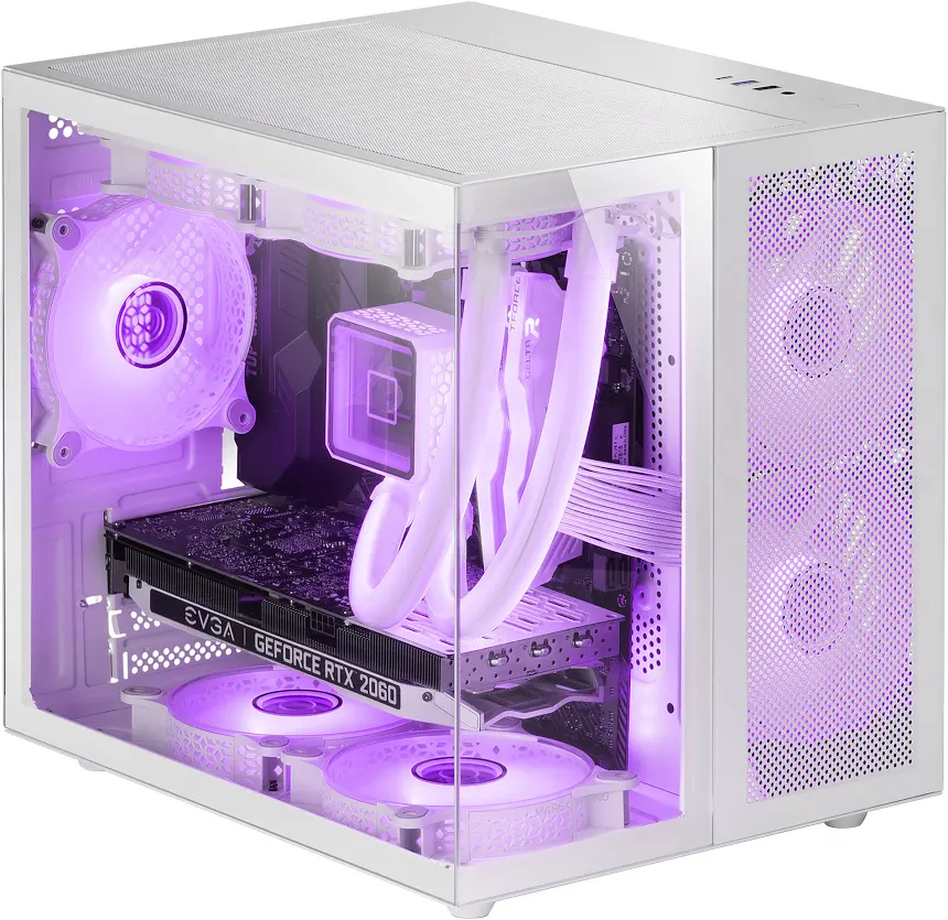 Mars Gaming MC-NOVAM mATX White - vue 3