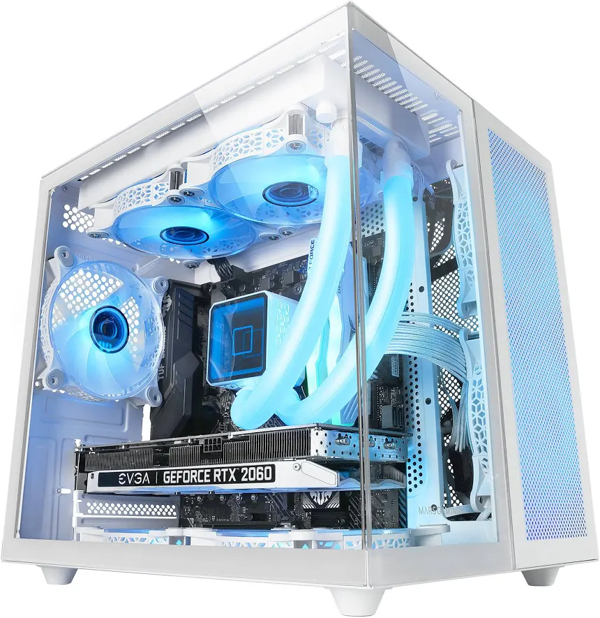 Mars Gaming MC-NOVAM mATX White - vue 4