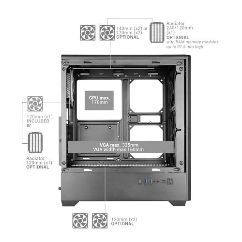 Mars Gaming MC-Quantum ATX - vue 5