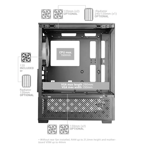 Mars Gaming MC-SE2 mATX - vue 5