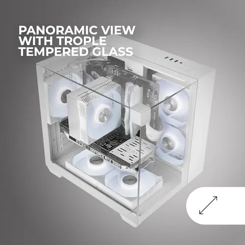 Mars Gaming Mc-visionm mATX White - vue 2