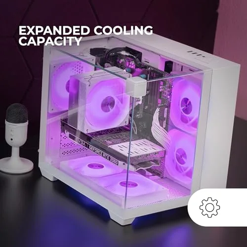 Mars Gaming Mc-visionm mATX White - vue 3