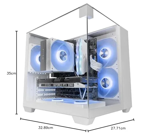 Mars Gaming Mc-visionm mATX White - vue 7