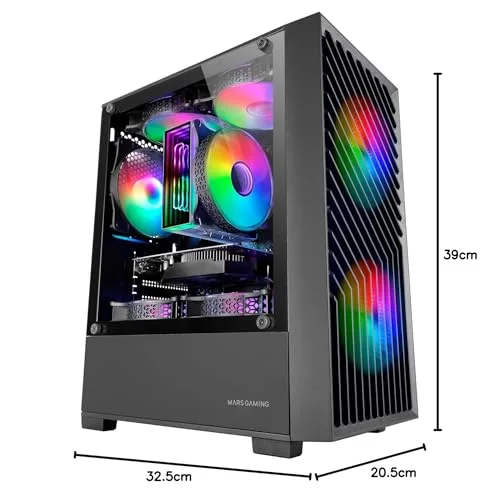 Mars Gaming MC-Vortex mATX RGB - vue 7
