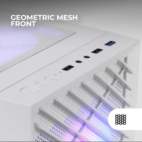 Mars Gaming MC-Vortex mATX RGB White - vue 2