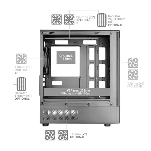 Mars Gaming McOnyx mATX RGB - vue 7