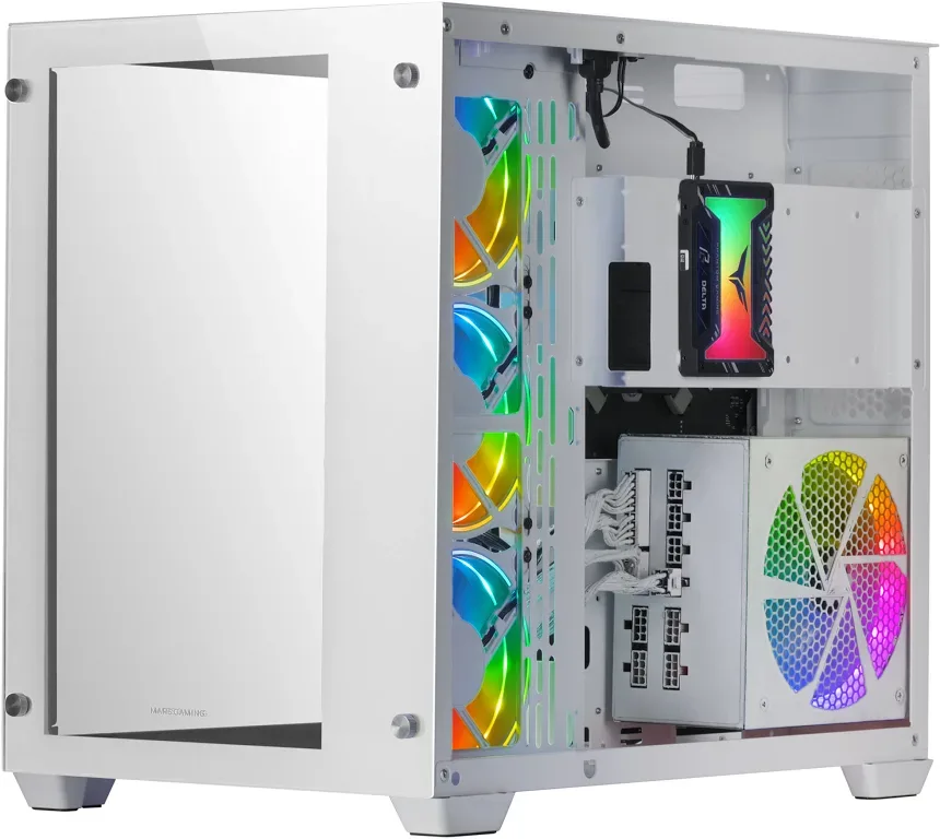 Mars Gaming MCV3 ATX White - vue 3