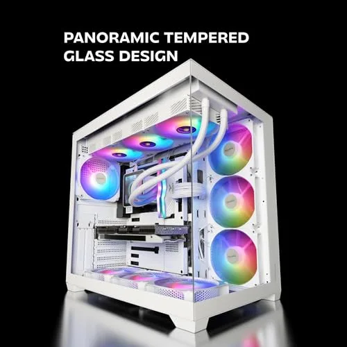 Mars Gaming MCV5 White ATX RGB - vue 2