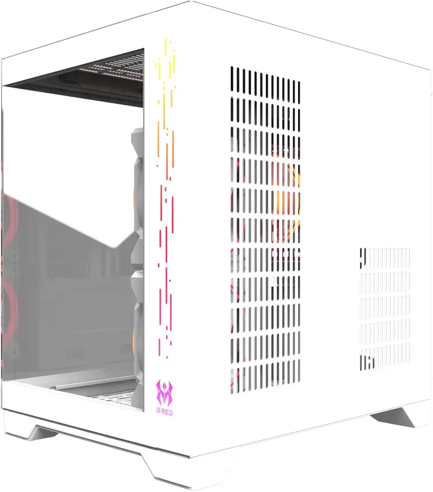 M.RED Crystal Sea Mini White mATX - vue 2