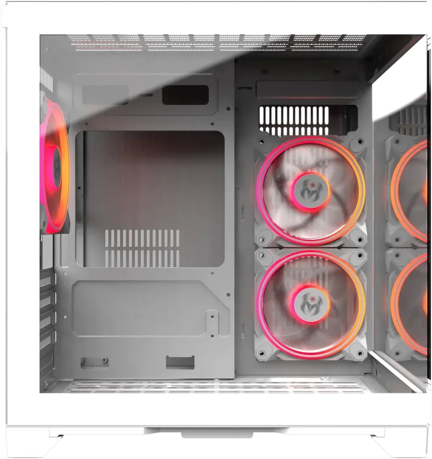 M.RED Crystal Sea Mini White mATX - vue 3